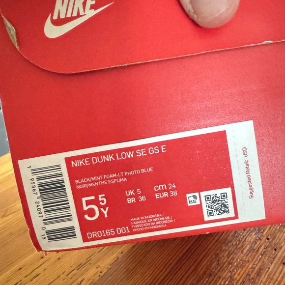 Nike Dunk Low Blue / Black Crater - Picture 2 of 5